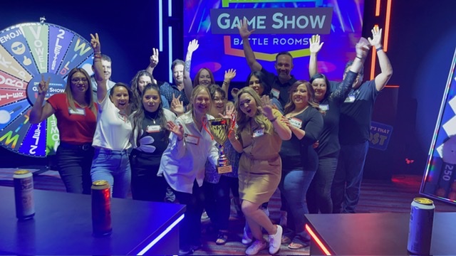 Wade & Nysather team at Game Show Battle Rooms