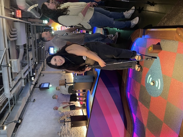 Wade & Nysather team mini golf outing