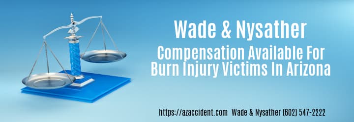 Graphic stating compensation of burn injuries