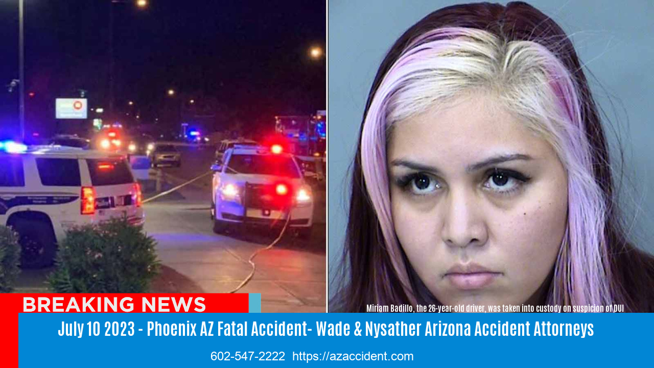 Graphic of Violent DUI Crash scene Phoenix Arizona