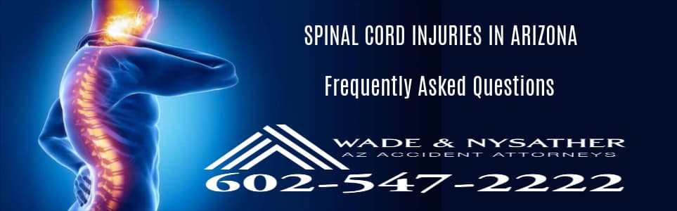 Graphic Stating Frequently Asked Questions Spinal Cord Injury Attorney